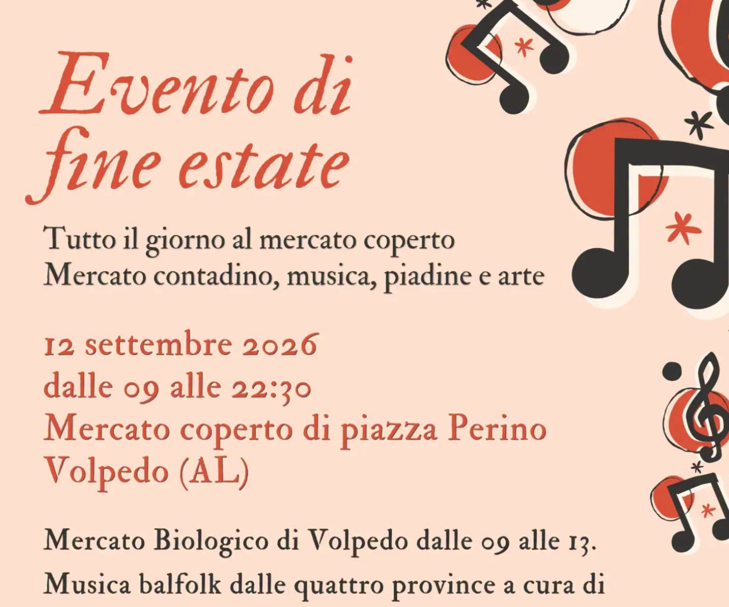 EVENTO DI FINE ESTATE